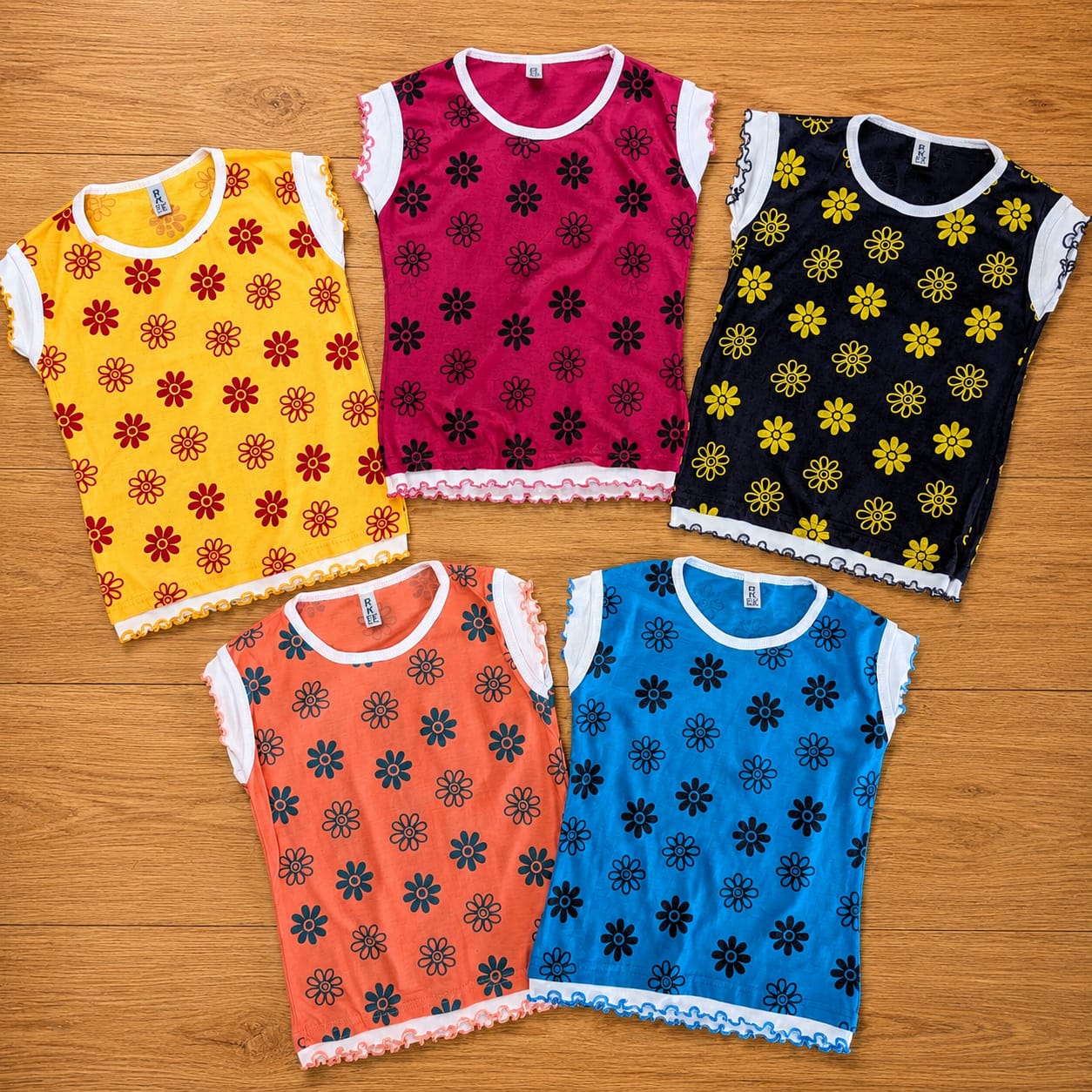 Combo of 5 Frill T Shirts Rs. 299 Only