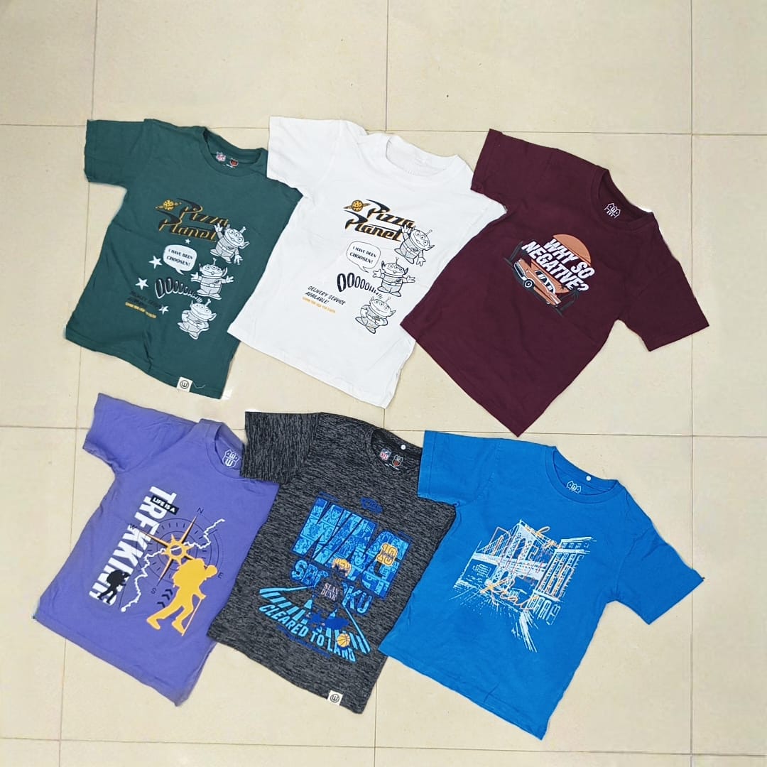 6 Export Surplus T Shirts Combo Rs. 499 Only