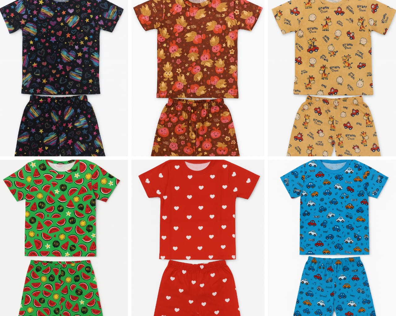 5 T Shirts + 5 Shorts Kids Combo Rs. 599 Only