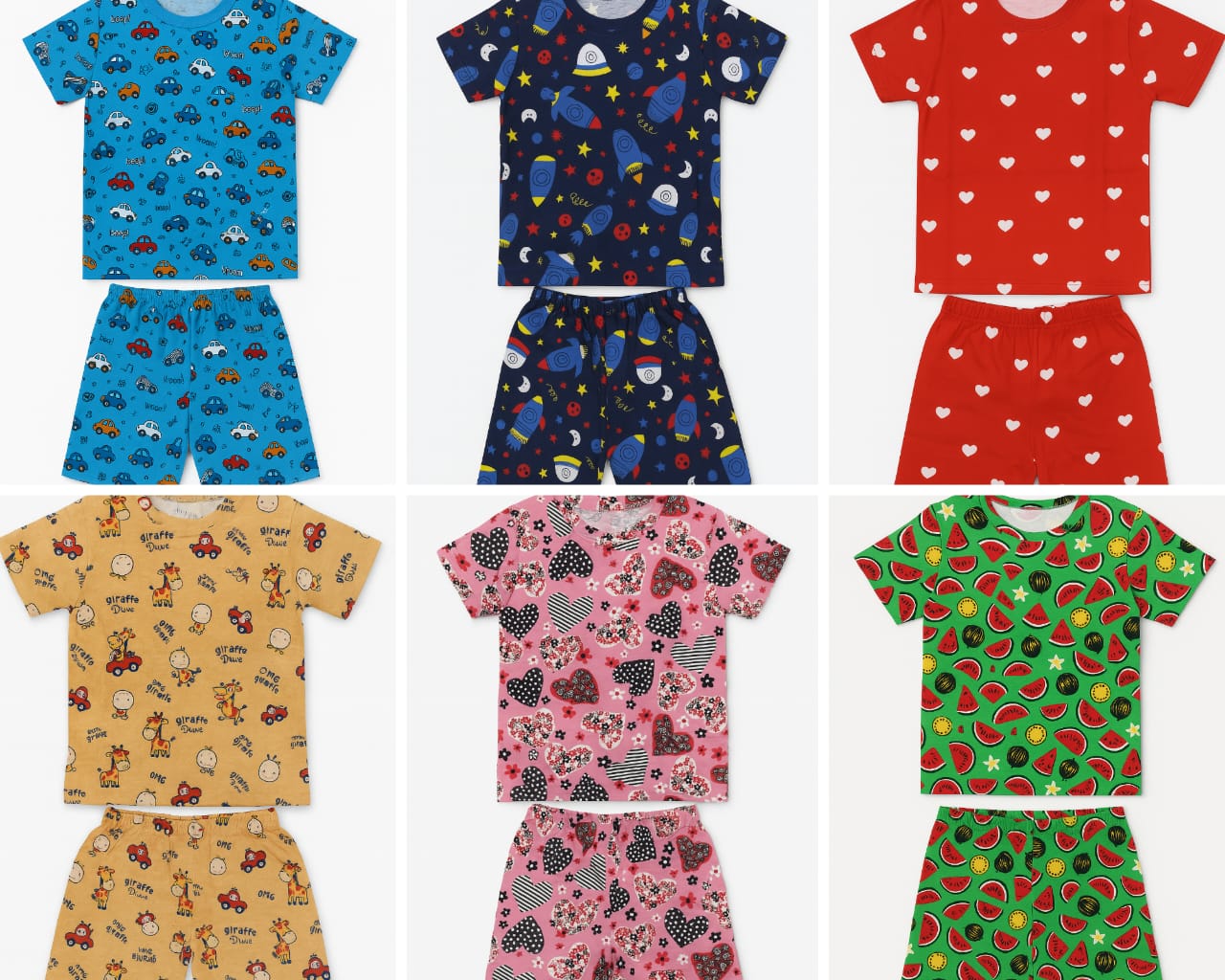 5 T Shirts + 5 Shorts Kids Combo Rs. 599 Only