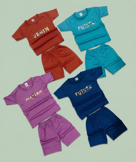 4 Strechable T Shirts + 4 Shorts Rs. 499 Only