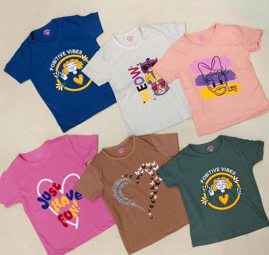 6 Export Surplus T Shirts Combo Rs. 499 Only