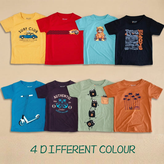 Combo of 4 Printed Cotton T Shirts Rs. 399 Only