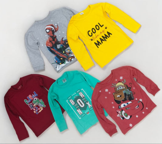 5 Full Sleeves T Shirts Rs. 399 Only