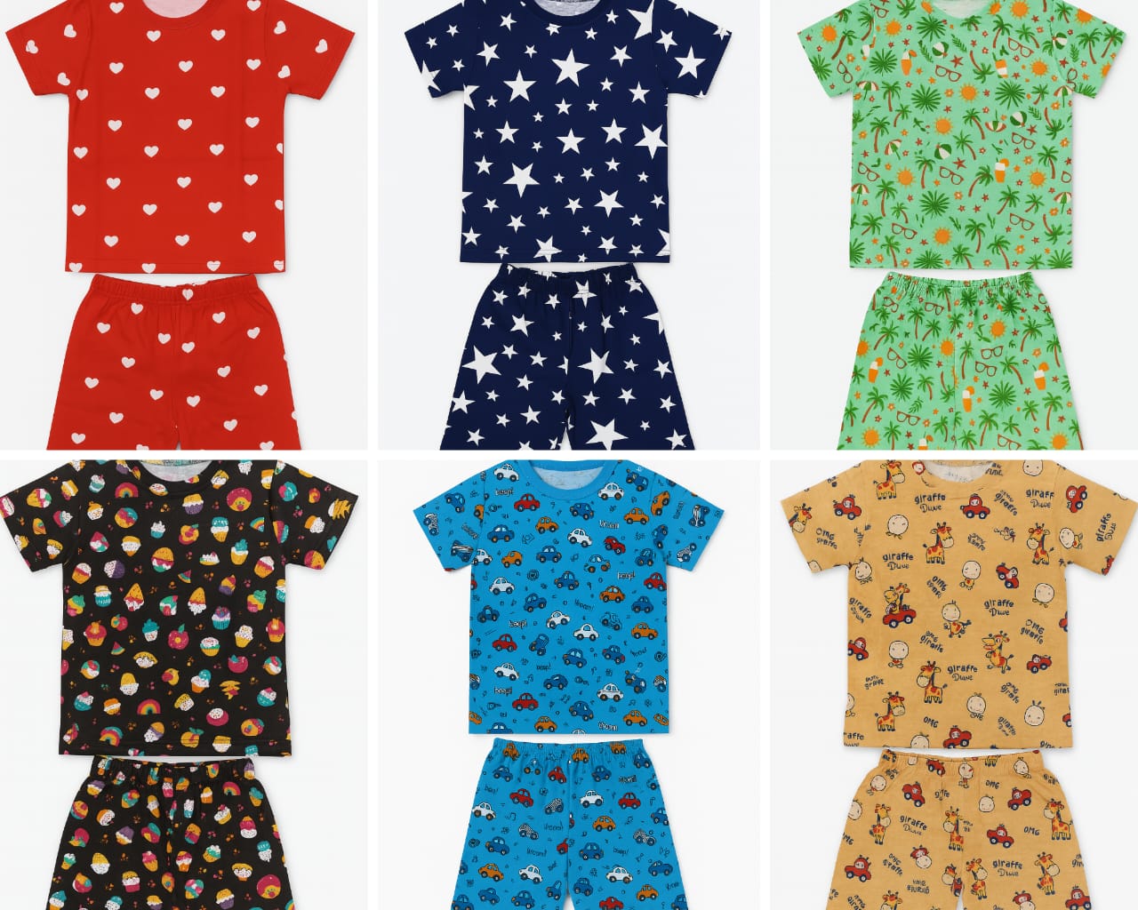 5 T Shirts + 5 Shorts Kids Combo Rs. 599 Only