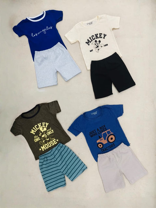 4 T Shirts+ 4 Shorts Combo Rs. 399 Only